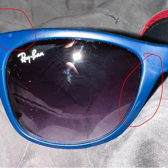 Ray-Ban HB1321 Classic Wayfarer Navy Sunglasses with Case - Picture 6 of 6